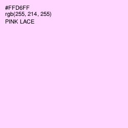 #FFD6FF - Pink Lace Color Image